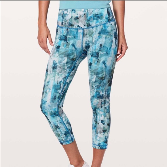 lululemon athletica Pants - LULULEMON Wunder Under Hi-Rise Crop Sun Dazed NWOT